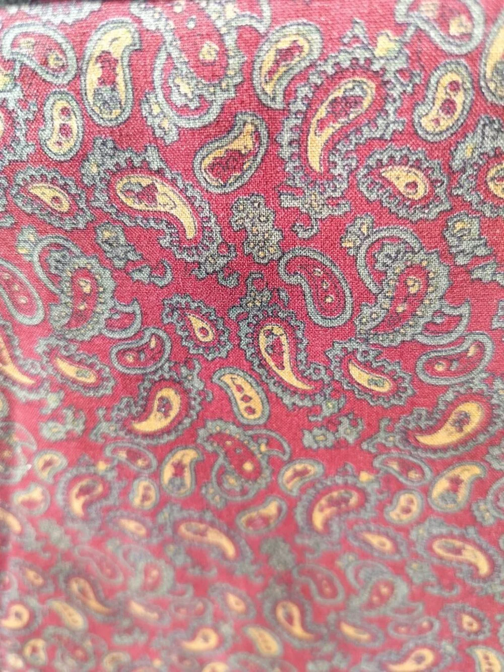 Vintage Fabric - Maroon Paisley
